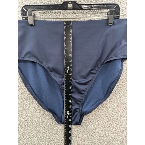 Dolfin Aquashape Women's Navy Blue High Waisted Contemporary Swim Bottom 2XL NEW - Picture 8 of 9